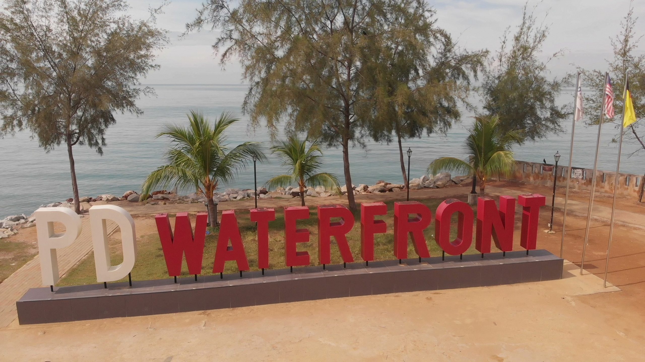 PD Waterfront attractions aerial view