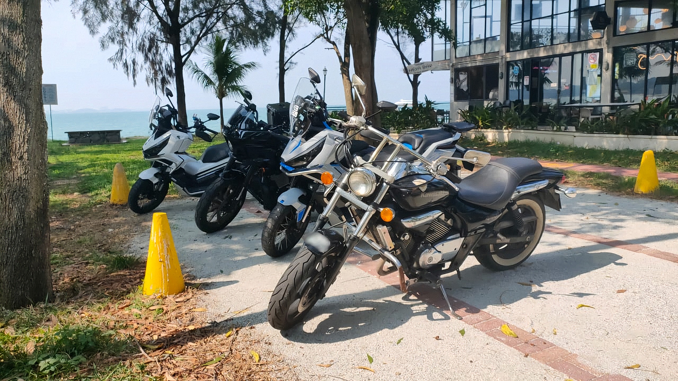 Motorbike enthusiasts at PD Waterfront