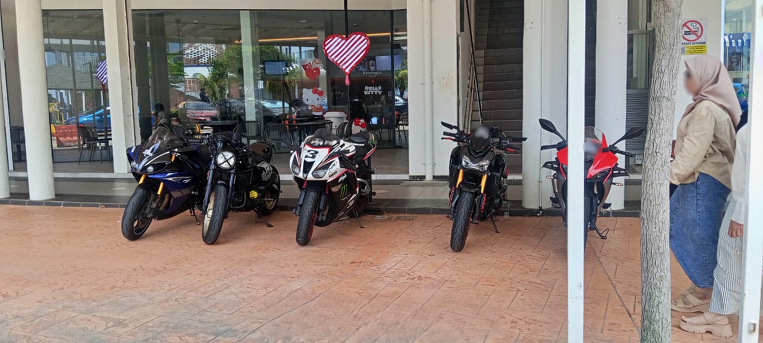 Motorbike enthusiasts at PD Waterfront