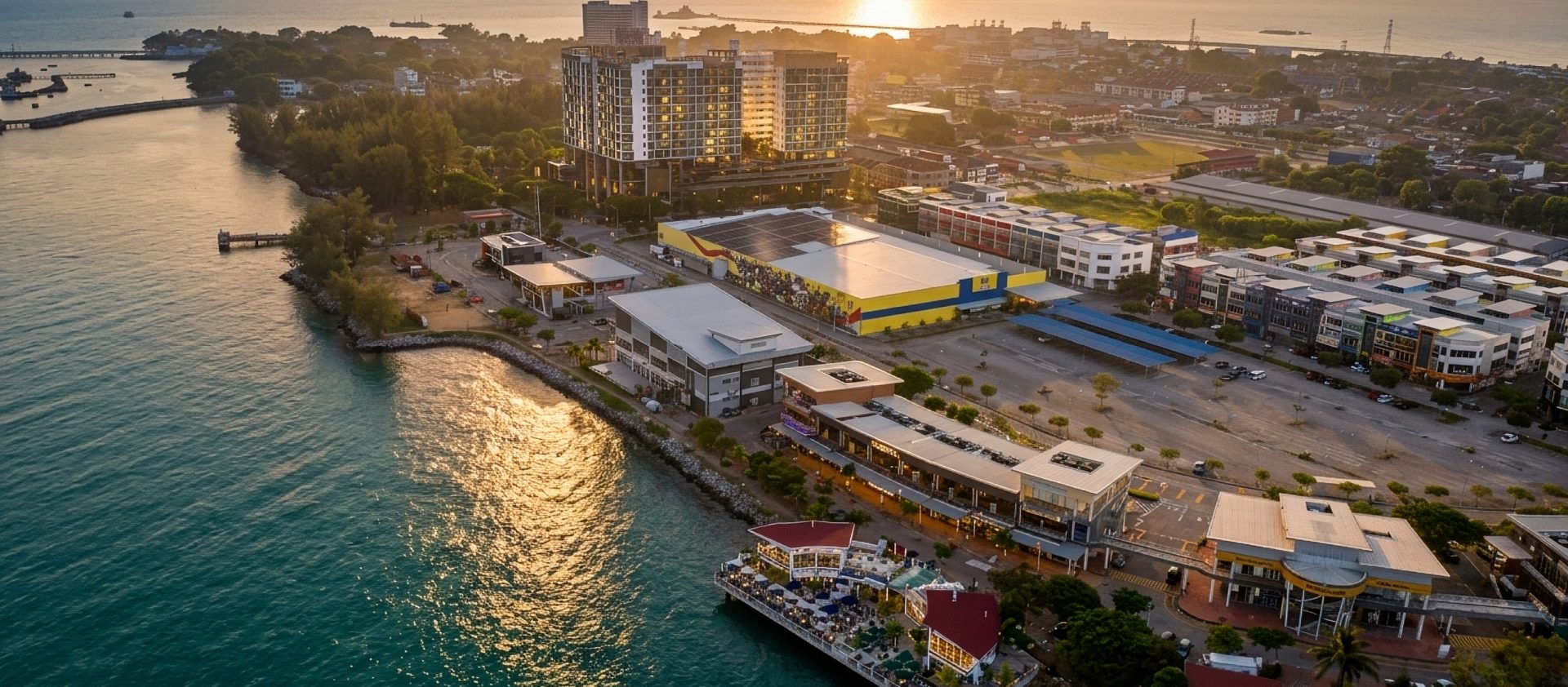 PD Waterfront marina and boardwalk, Port Dickson