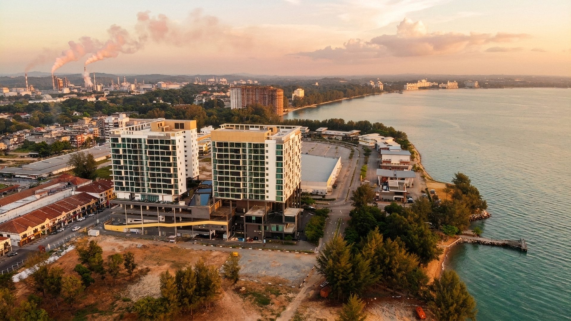 Planned water chalets Port Dickson, on the PD Waterfront seafront