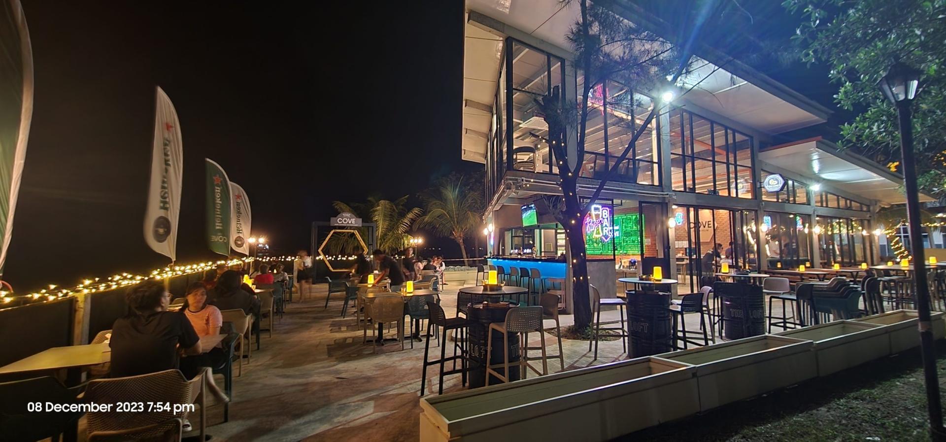 Port Dickson nightlife along the lit PD Waterfront promenade