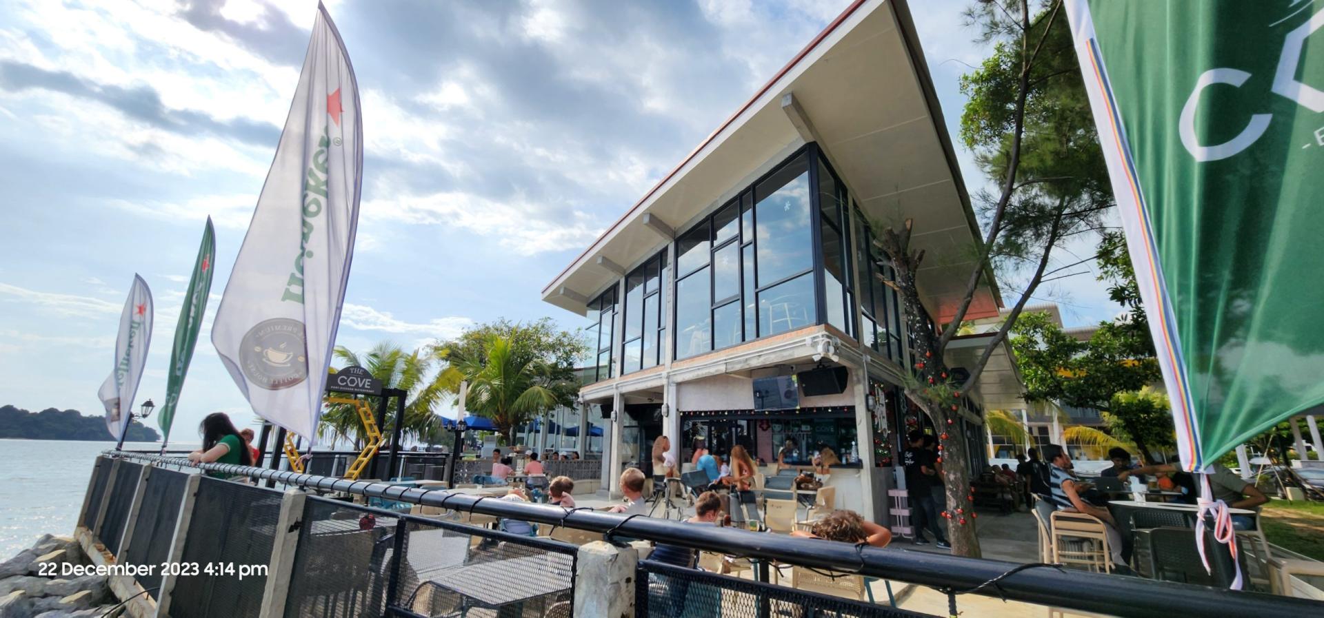 Port Dickson restaurants and cafes on the seafront at PD Waterfront