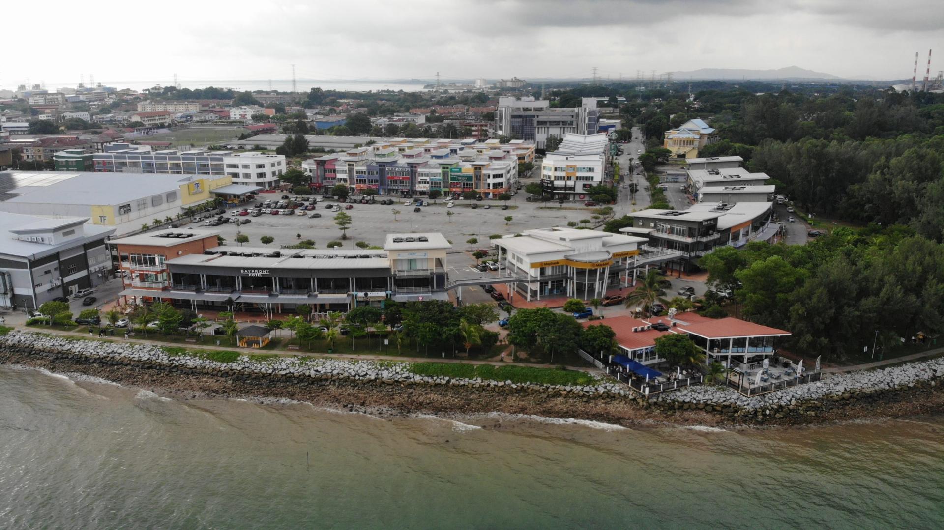 How to get to PD Waterfront: aerial view at 1st Mile, Port Dickson